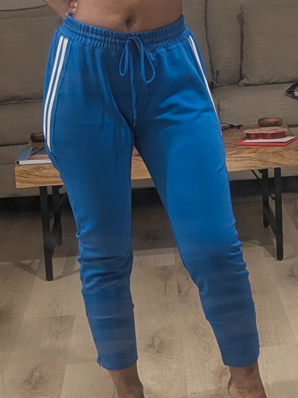 Blue & White Joggers